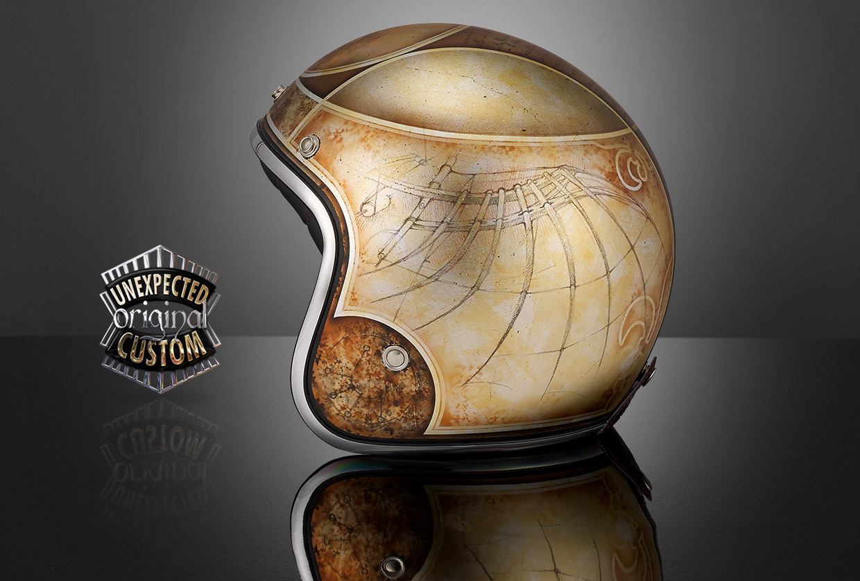 custom helmet leonardo da vinci