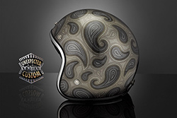 custom helmet paisley