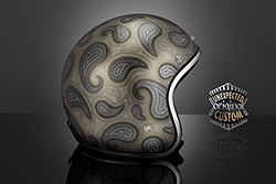 custom helmet paisley