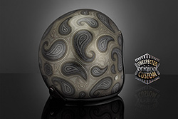 custom helmet paisley