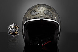 custom helmet paisley