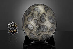 custom helmet paisley