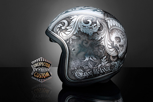 Unique Custom Airbrushed Motorbike Helmets that will blow you away