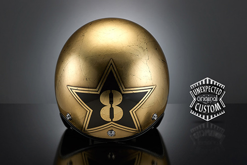 airbrush helmet custom custom motorcycle helmet golden eight