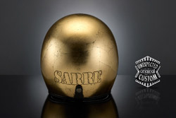 custom motorcycle helmet golden eight