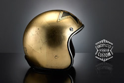 casco moto custom golden eight