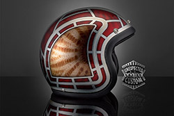 casco custom snake