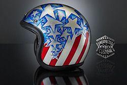 casco custom capitan america