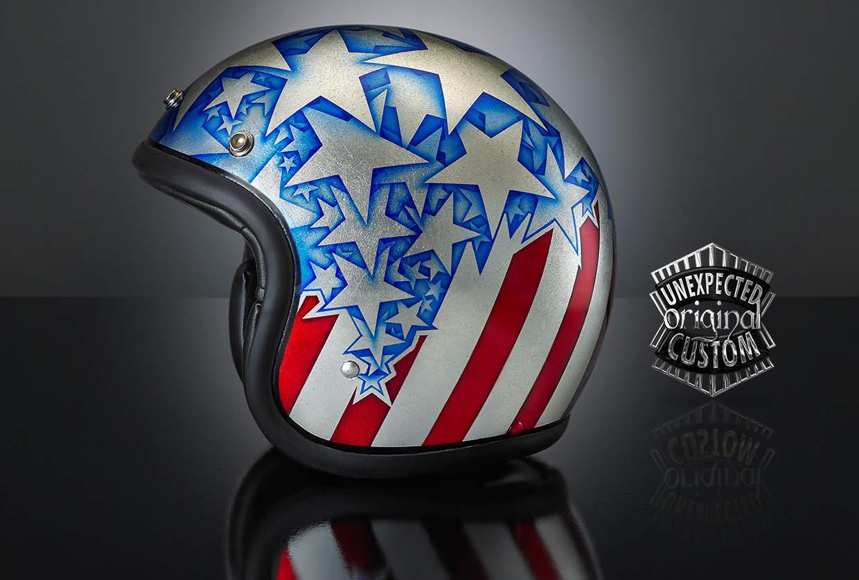 casco custom capitan america