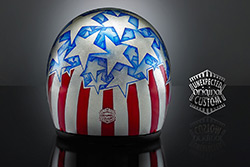 casco custom capitan america