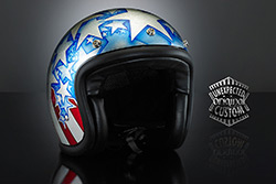 casco custom capitan america