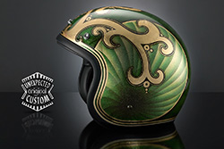 casco moto custom chopper king