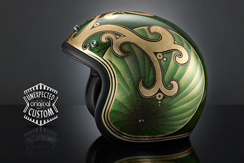 airbrush helmet custom casco moto custom chopper king