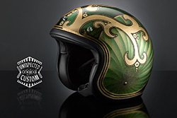 casco moto custom chopper king