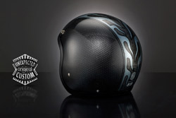 casco moto custom Flames Line