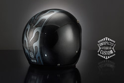 casco moto custom Flames Line