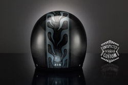 casco moto custom Flames Line