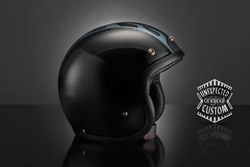 casco moto custom Flames Line