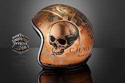 casco custom aerografato gasmask