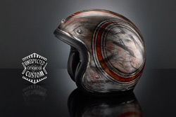 casco moto design grunge