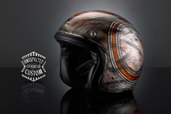 casco moto design grunge