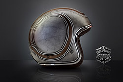 custom motorcycle helmet grunge