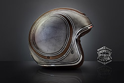 casco moto custom grunge