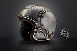 custom motorcycle helmet grunge