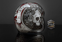 casco custom Hasta La Muerte