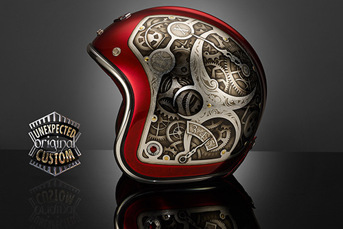 airbrush helmet custom custom helmet Steampunk