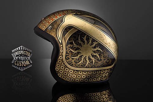 airbrush helmet custom samurai