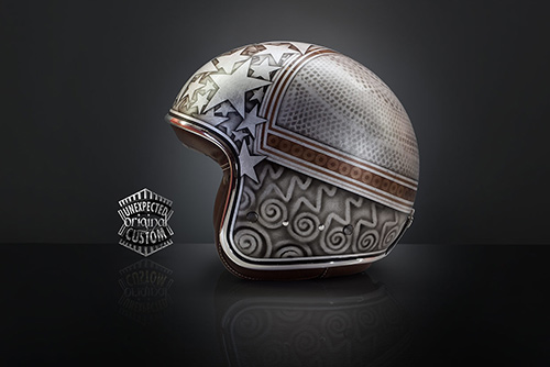 airbrush helmet custom custom motorcycle helmet stardust