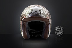 custom motorcycle helmet stardust