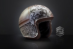 custom motorcycle helmet stardust