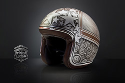 custom motorcycle helmet stardust