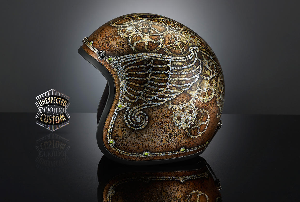 steampunk custom helmet