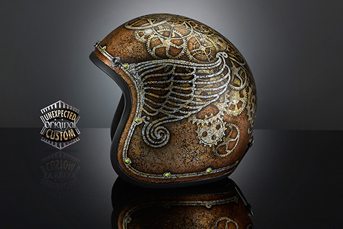 airbrush helmet custom steampunk custom helmet
