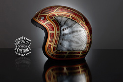 custom motorcycle helmet the snake