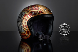 casco moto custom the snake