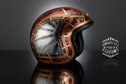 casco moto custom the snake