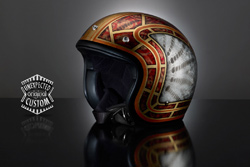 custom motorcycle helmet the snake