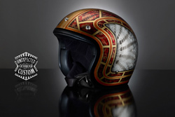 casco moto custom the snake