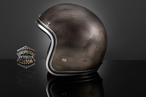 airbrush helmet custom custom helmet black rusted metal
