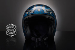 custom motorcicles helmet Flames Line