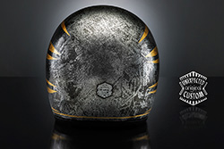 casco moto custom vintage stone