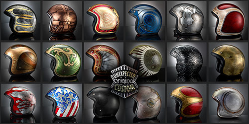 luxury custom helmets collection