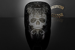 sportster tank black skull