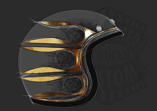 custom helmet design spikes draft