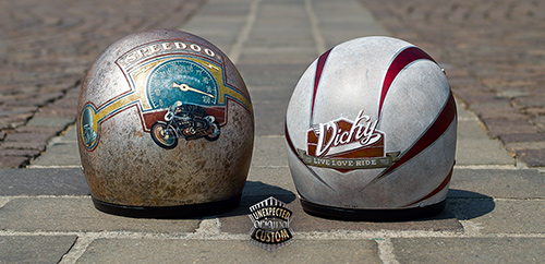 custom helmets vintage