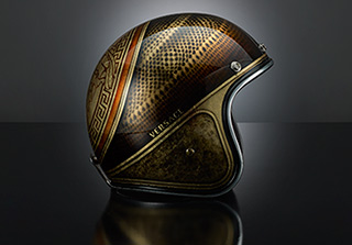 Versace custom helmet medusa